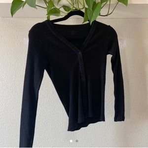 Brandy melville black button up
